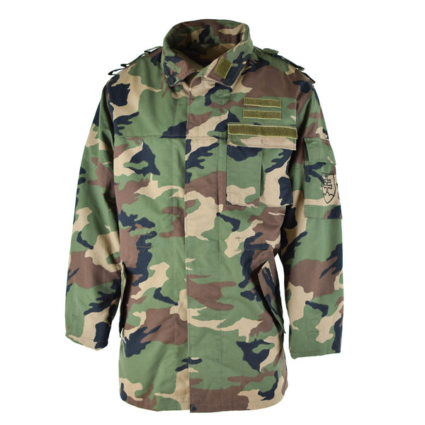 Original vintage Slovakisk arméfältjacka M97 Camo Military Combat Parka Ny