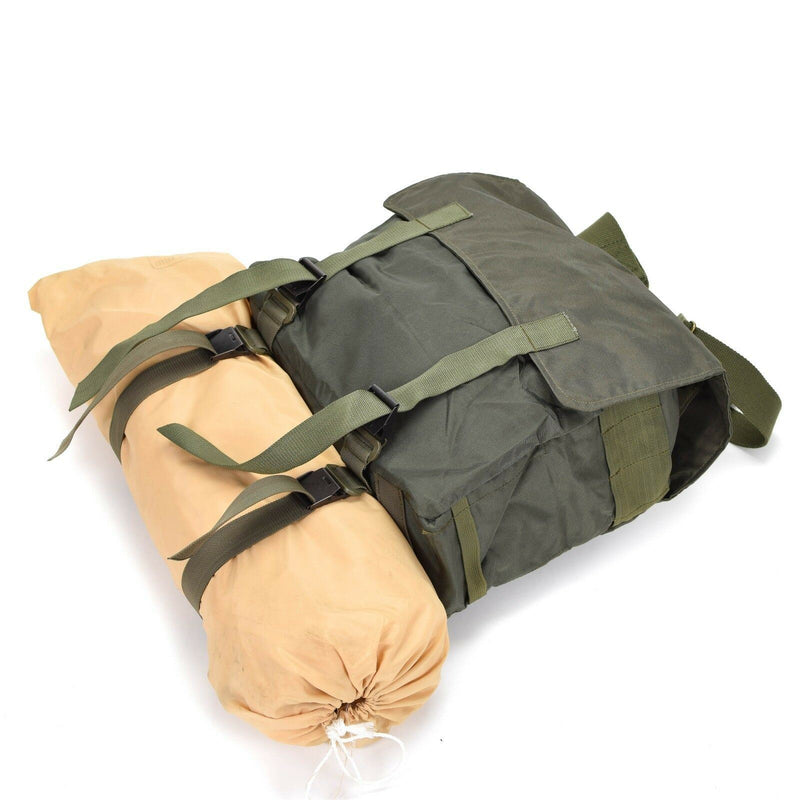 Original Österrikisk armé Combat Day Pack Military Issue Bag Haversack Olive