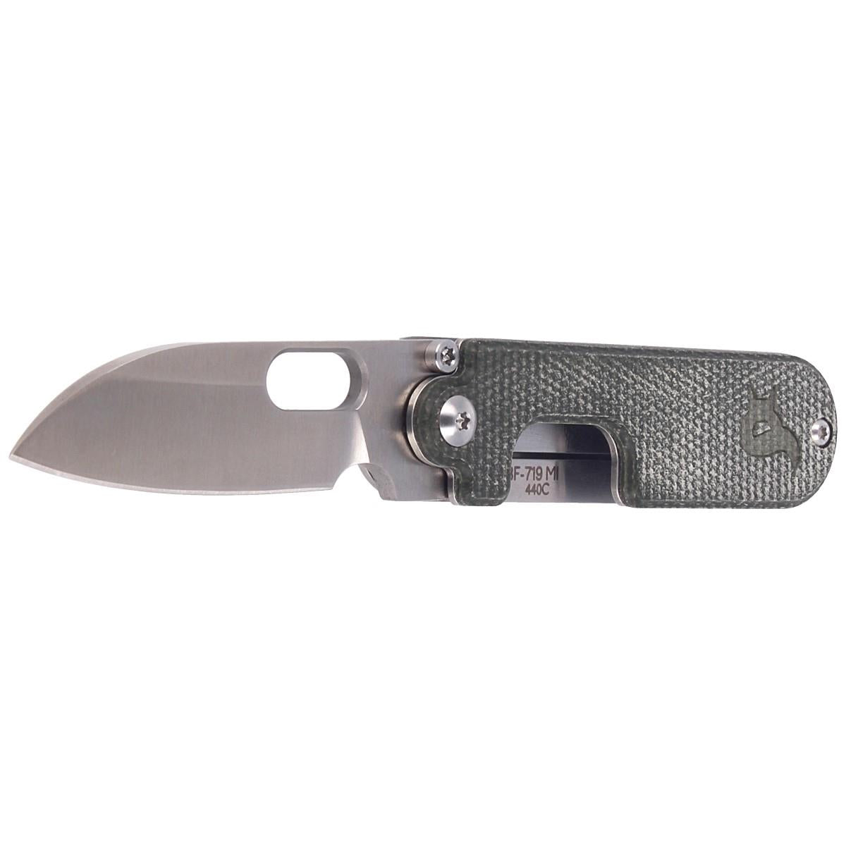 Fox Knives Brand BEAN GEN2 vikbar fickkniv satinbelagd 440C rostfritt stål