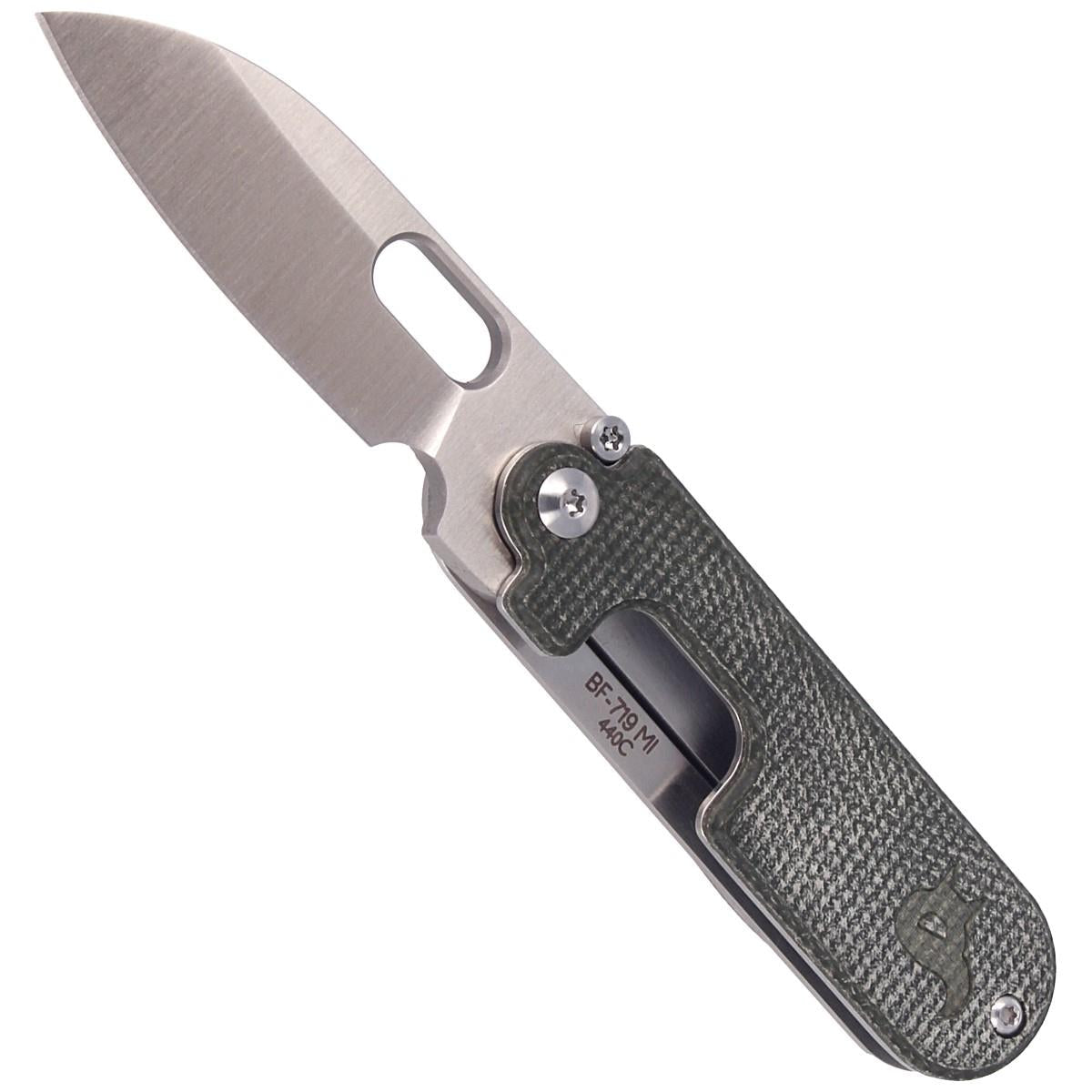 Fox Knives Brand BEAN GEN2 vikbar fickkniv satinbelagd 440C rostfritt stål