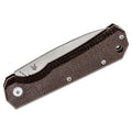 Fox Knives Märke CIOL vikkniv Micarta stål 440C satinbelagd läderslida