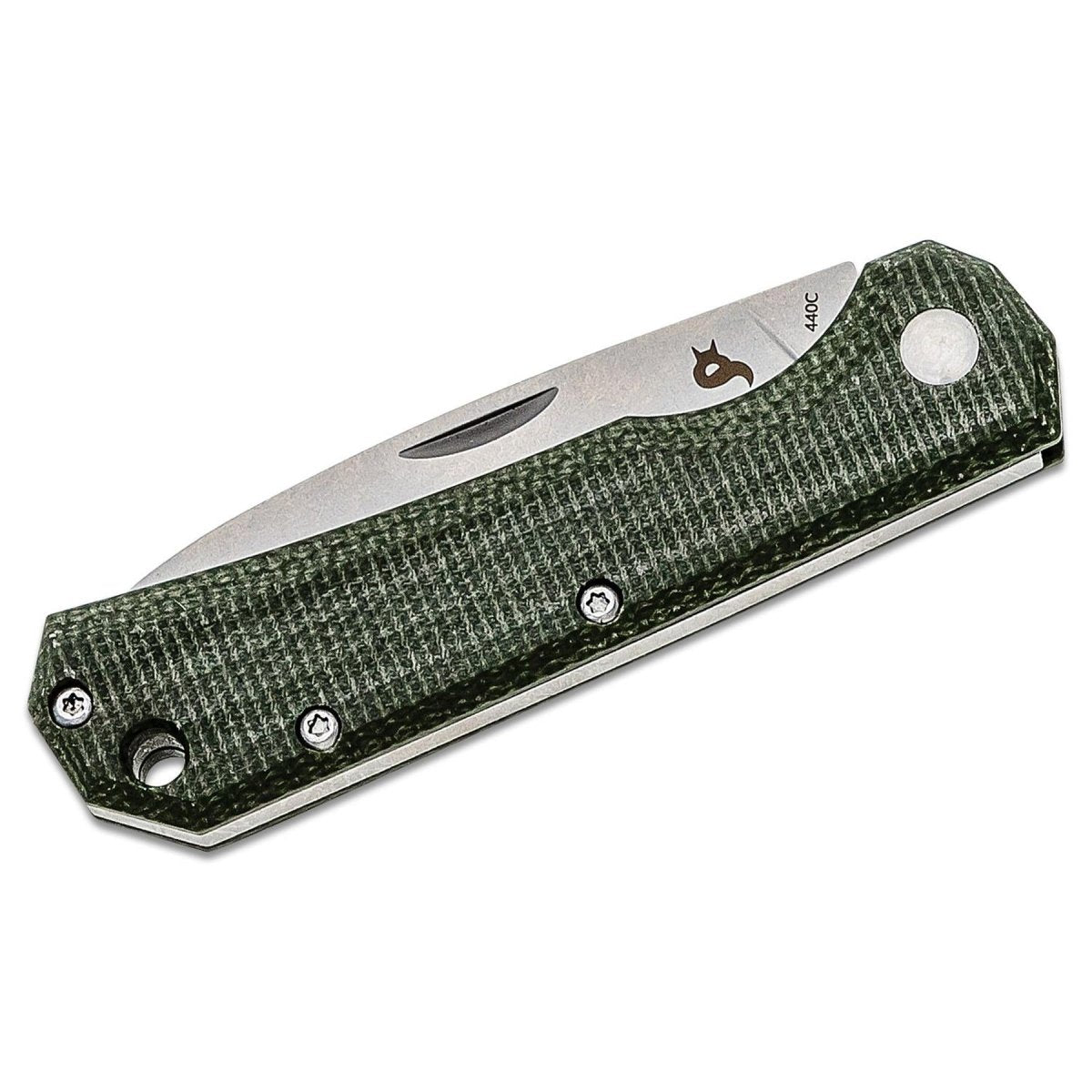 Fox Knives Märke CIOL vikkniv satinrock rostfritt stål 440C Micarta handtag