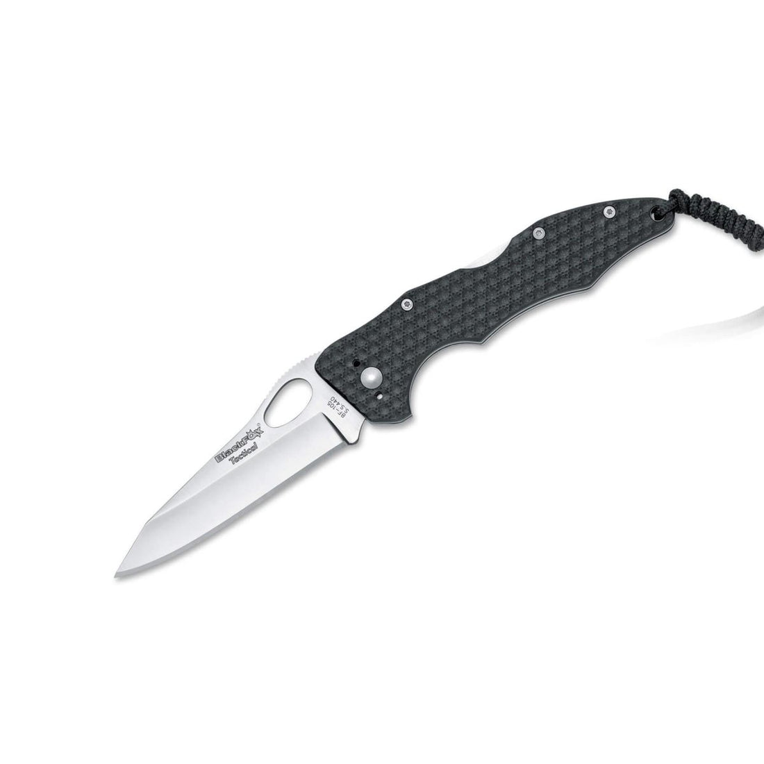 Fox Knives Märke vikkniv satinbelagd 440 rostfritt stål blad G10 handtag