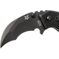 Fox Knives Märke Italien Chiropteka Fällkniv Karambit rostfritt stål svart