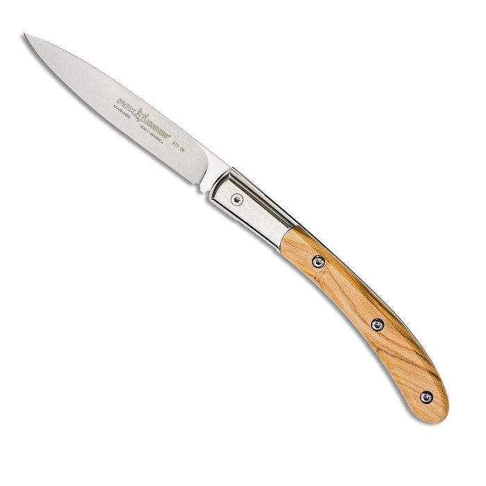 Fox Knives Brand Italy Elite fällkniv rostfritt stål N690CO Olivträ - GoMilitar