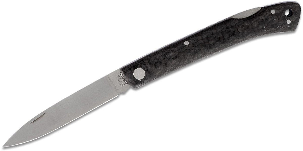 Fox Knives Brand Italy fällkniv rostfritt stål 440C Kolfiberhandtag