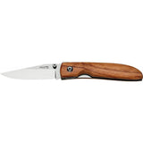 Fox Knives Brand Italy fällkniv i rostfritt stål 440C olivträ handtag