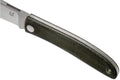 Rävknivar Märke Italien Livri fällkniv rostfritt stål M390 Grön Micarta