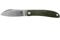 Rävknivar Märke Italien Livri fällkniv rostfritt stål M390 Grön Micarta
