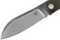 Rävknivar Märke Italien Livri fällkniv rostfritt stål M390 Grön Micarta