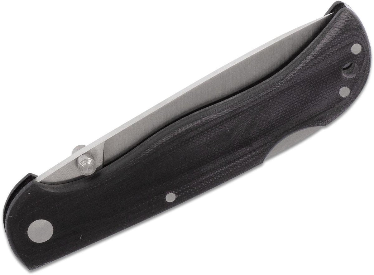 Fox Knives Märke Italien modell 500 svart fällbar fickkniv i rostfritt stål