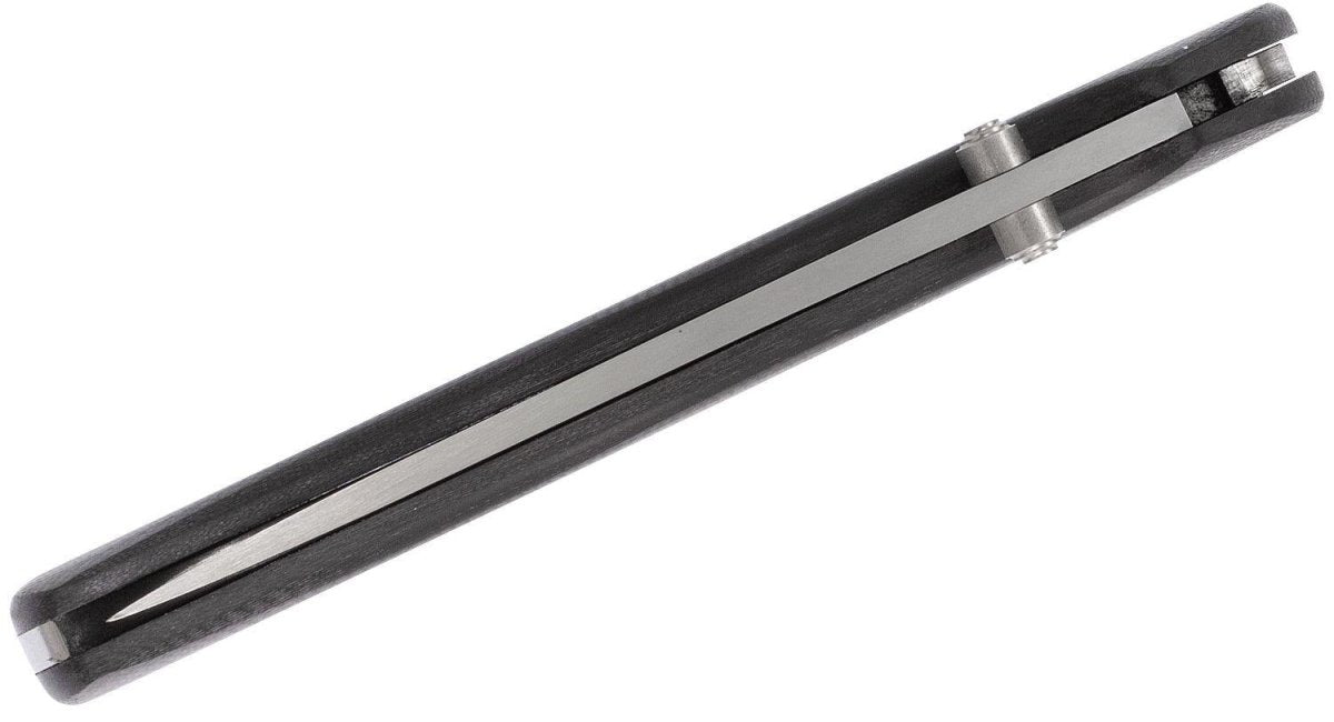 Fox Knives Märke Italien modell 500 svart fällbar fickkniv i rostfritt stål