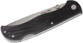 Fox Knives Märke Italien modell 500 svart fällbar fickkniv i rostfritt stål