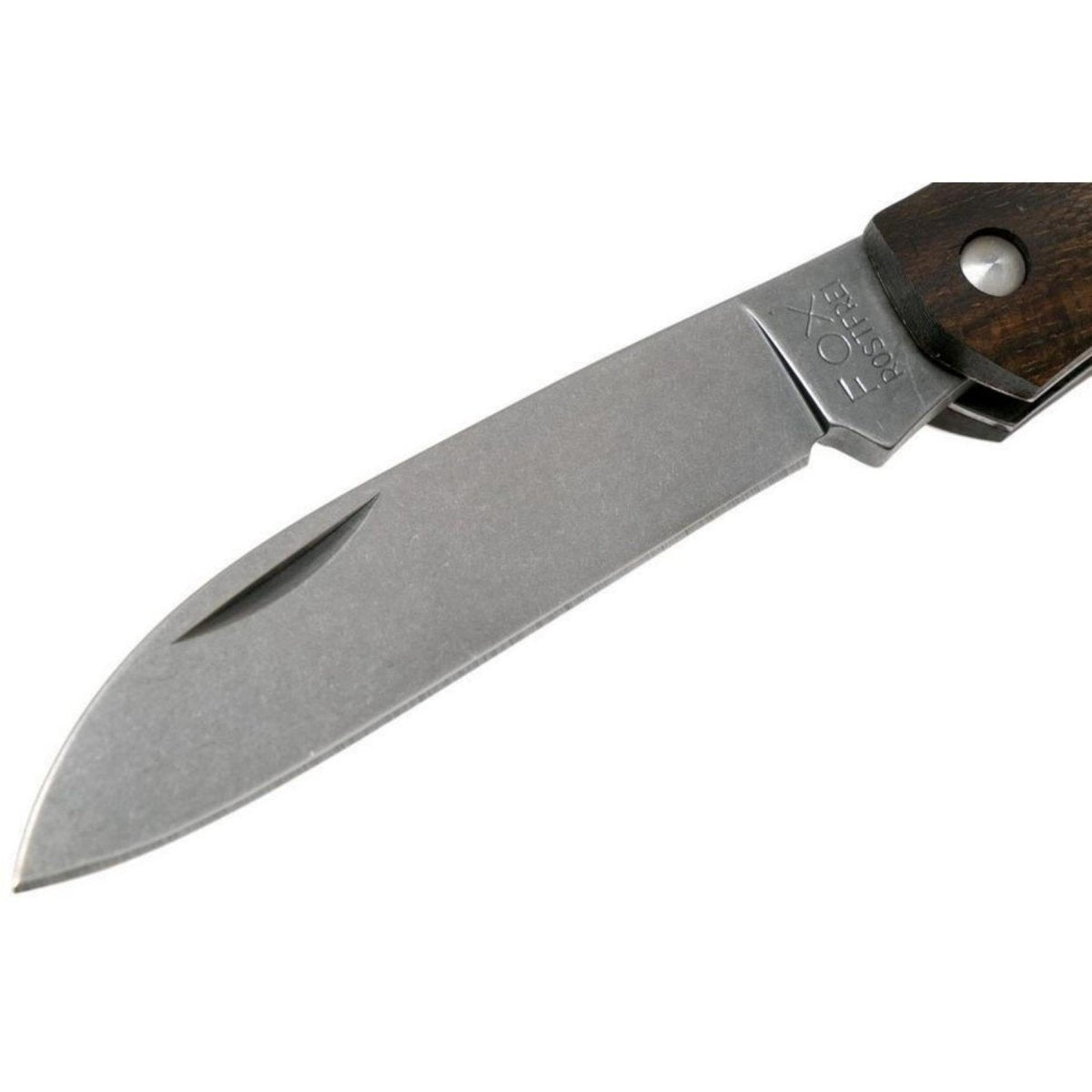 Fox Knives Märke Italien Segling fällkniv rostfritt stål ziricote trä skaft