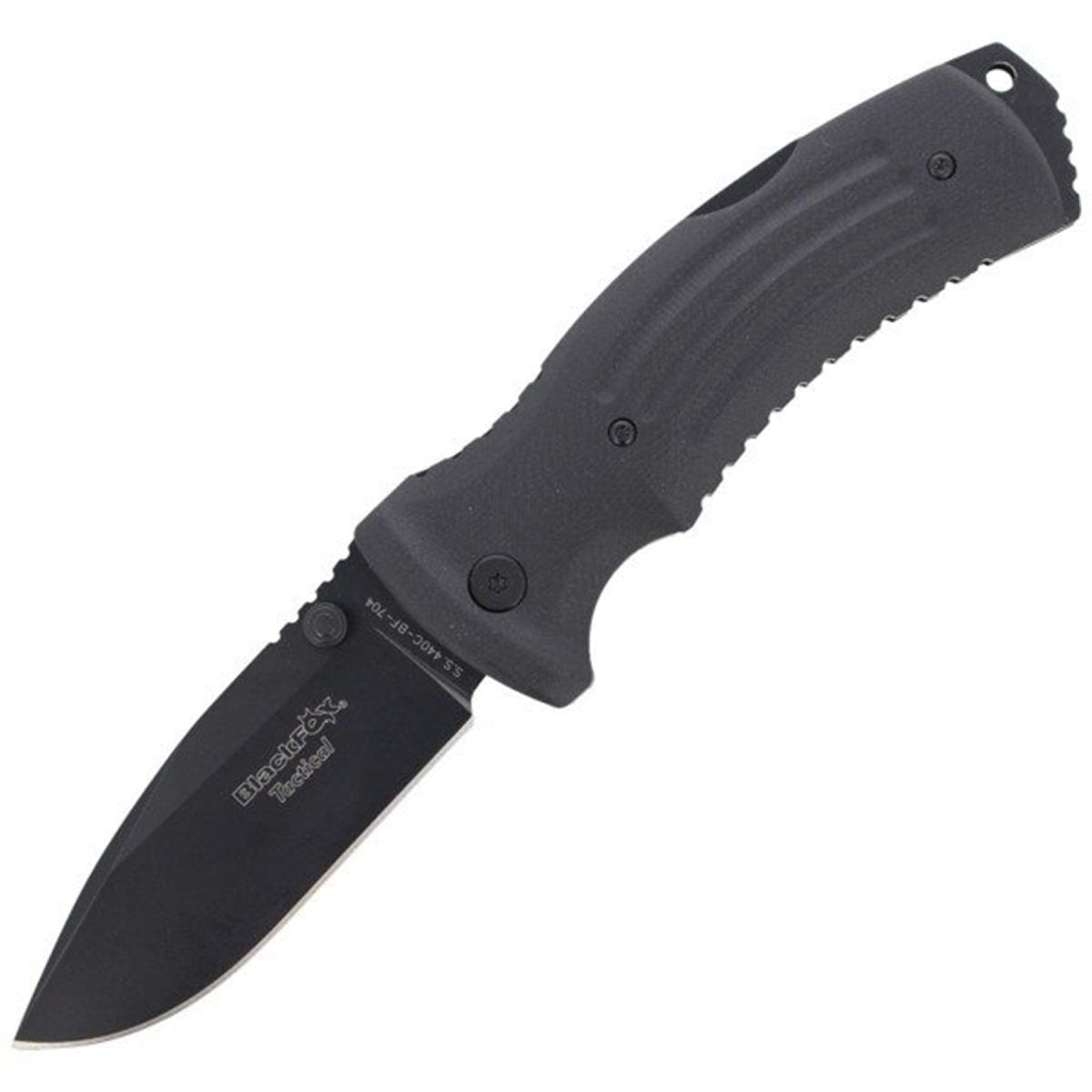 Fox Knives Märke KUMA fällkniv titanbelagd rostfritt stål 440 G10 handtag