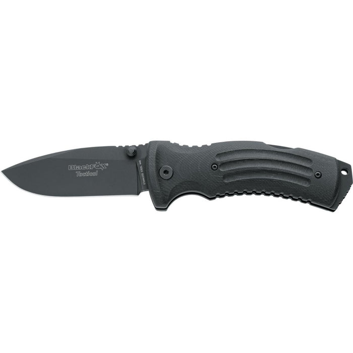 Fox Knives Märke KUMA fällkniv titanbelagt rostfritt stål 440 G10 handtag - GoMilitar