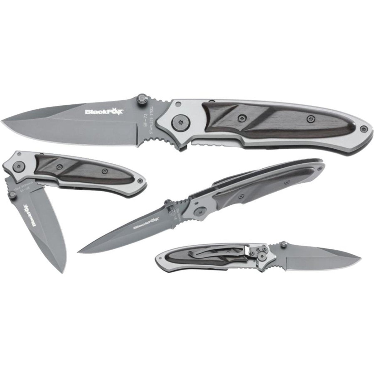 Fox Knives Brand fickkniv vikbar titan belagd 440 rostfritt svart trä