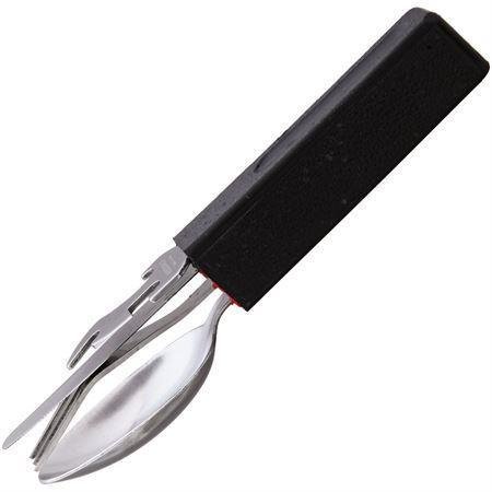 Fox Knives camping bestick set 420C rostfritt stål sked gaffel kniv multicolor - GoMilitar