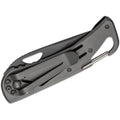 Fox Knives fällkniv svart titanbelagd 440 stål aluminium handtag