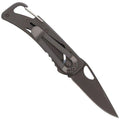 Fox Knives fällkniv svart titanbelagd 440 stål aluminium handtag
