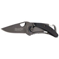 Fox Knives fällkniv svart titanbelagd 440 stål aluminium handtag