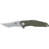 Rävknivar Rävknivar KRAVI SHAI Fickkniv 440C Stentvättad G10 Grön 2,76