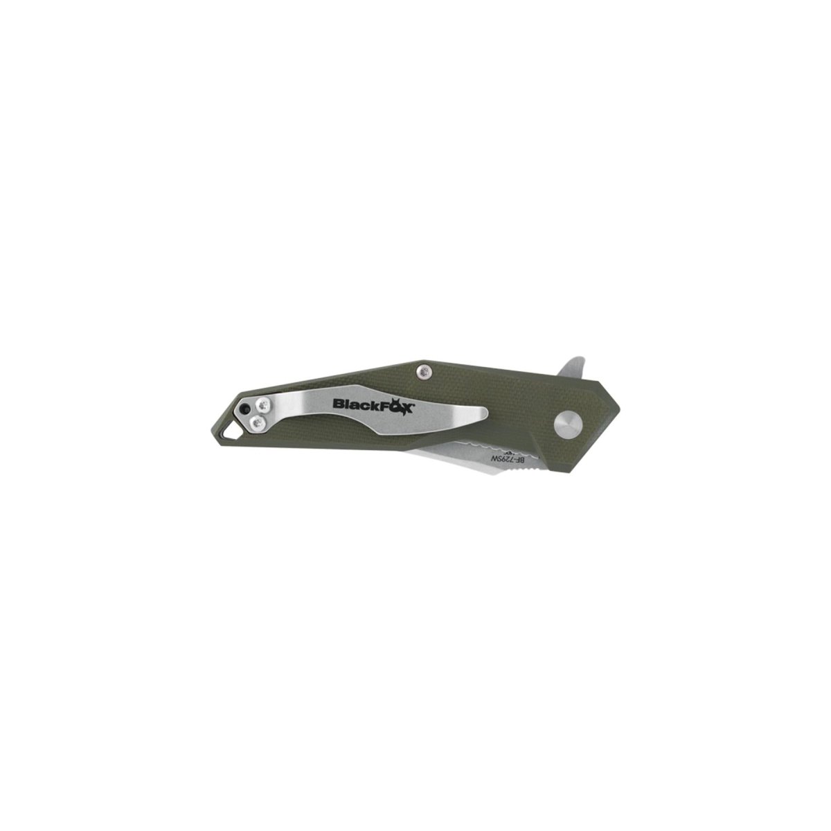 Rävknivar Rävknivar KRAVI SHAI Fickkniv 440C Stentvättad G10 Grön 2,76