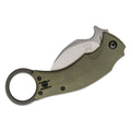 Fox Knives FX-591 ODSW svart fågel karambit fickkniv fällbar taktisk Hawkbill