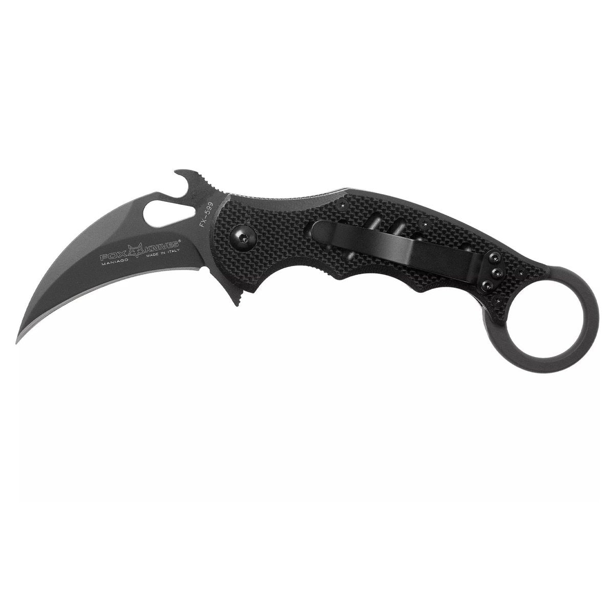Fox Knives FX-599 FKMD mini karambit knivvikbar Bohler N690Co stålblad