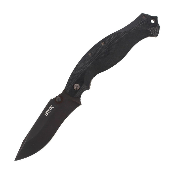 Fox Knives HAVOC fickkniv titanram lås vikkniv G10 handtag svart - GoMilitar