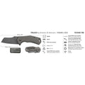 Fox Knives ITALICO fårfots fickkniv M390 stål taktisk kompakt vikning