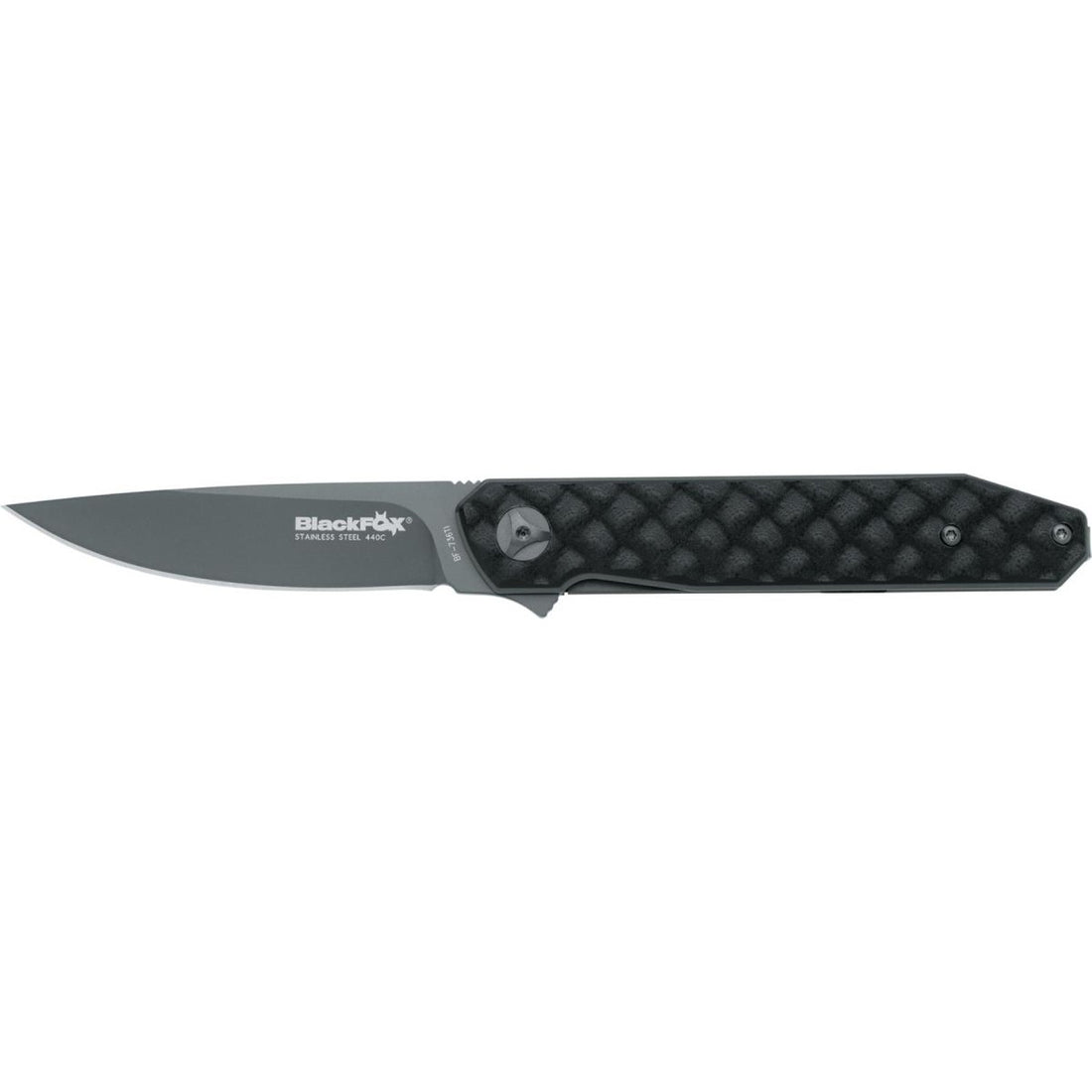 Fox Knives RELOADED vikbar fickkniv 440C stålblad titanbelagd gjord för att hålla