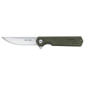 Rävknivar REVOLVER BF-740 OD fällbar fickkniv i rostfritt stål D2 Micarta