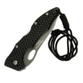 Fox Knives Tactical BF-105T vikbar taktisk kniv svart titanbelagt blad i rostfritt stål