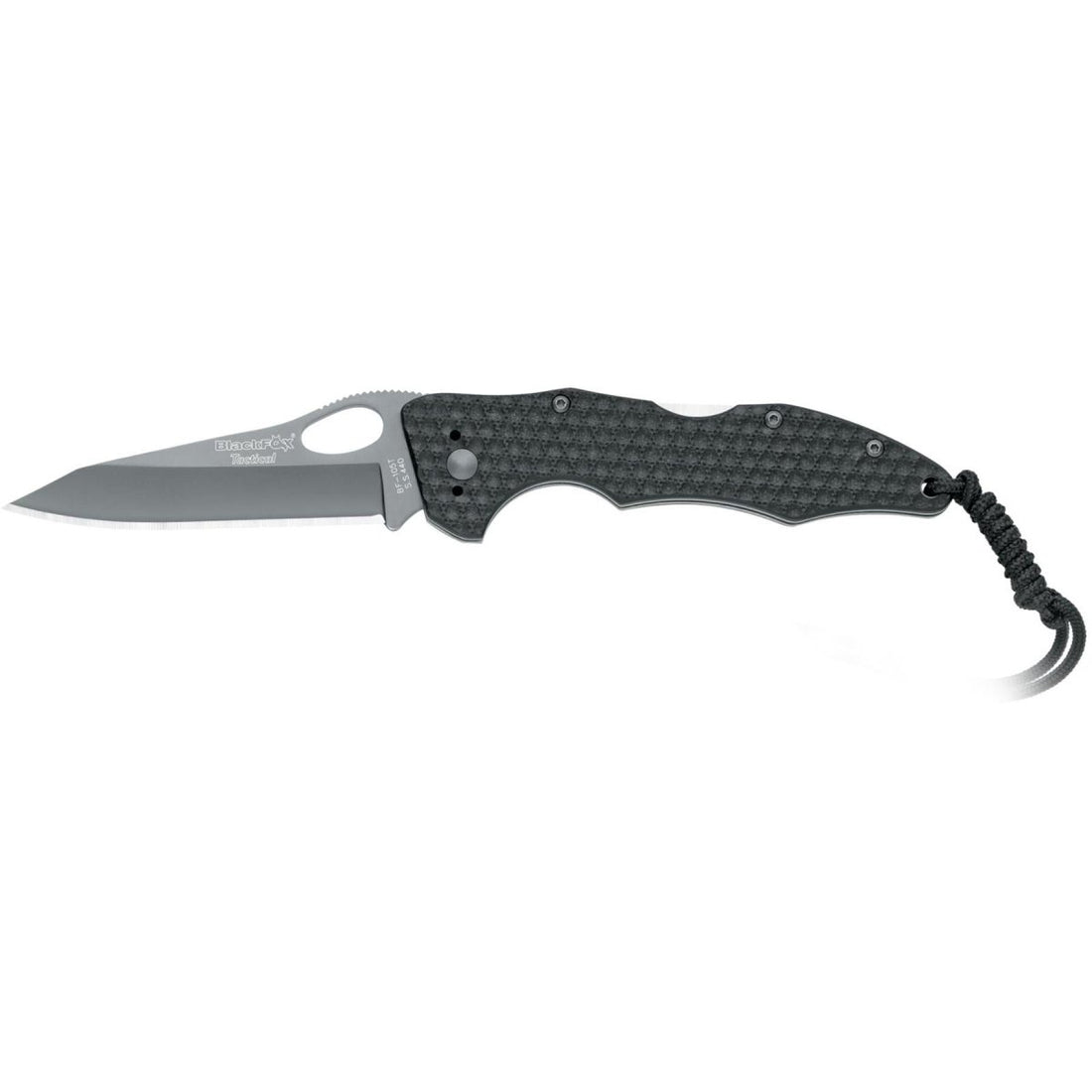 Fox Knives Tactical BF-105T vikbar taktisk kniv svart titanbelagt blad i rostfritt stål