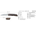 Fox Knives Terzuola Design för herrar fickkniv satinbelagt ziricotehandtag