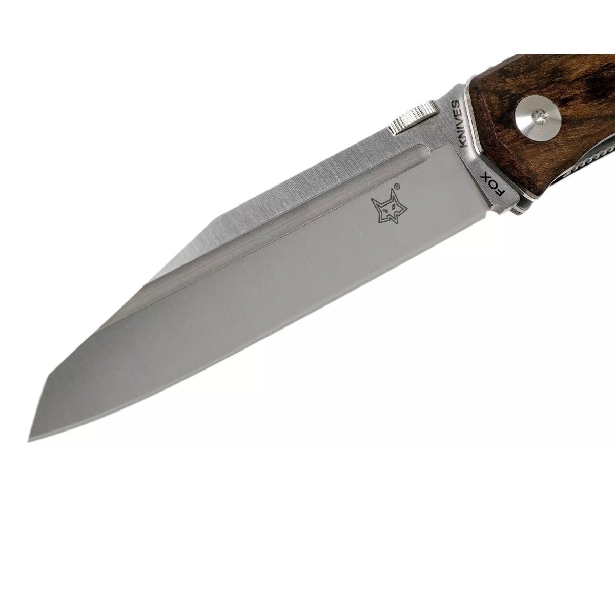 Fox Knives Terzuola Design för herrar fickkniv satinbelagt ziricotehandtag