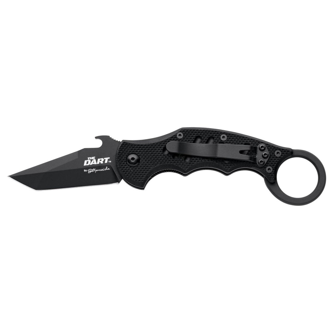 Fox Knives THE DART Tanto Fickkniv Rostfritt Stål N690Co Svart idroglider