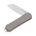Rävknivar VULPIS Vikbar fickkniv Drop Point Rostfritt stål M390 Grå