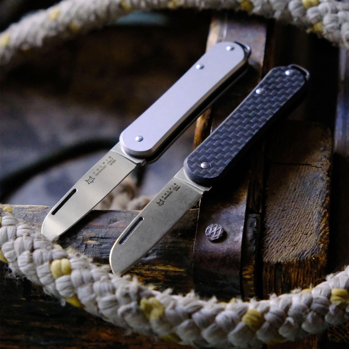 Rävknivar VULPIS FX-VP108 OD fällbar fickkniv i rostfritt stål N690Co Grön