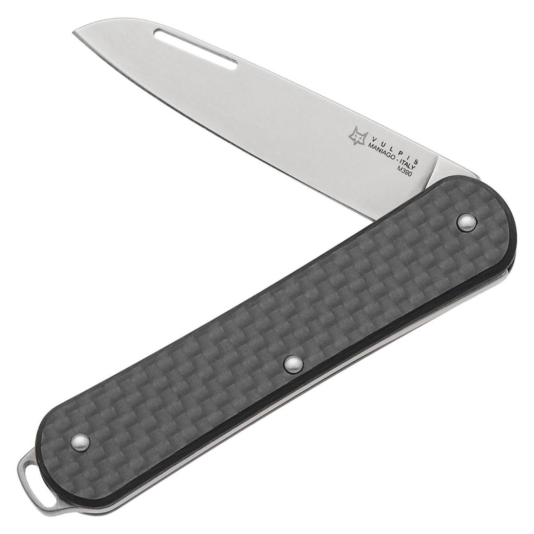 Fox Knives VULPIS FX-VP130 CF Fickkniv 59-61 HRC Rostfritt Stål M390