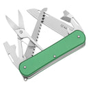 Fox Knives VULPIS FX-VP130-SF5 OD Multi Tool Knife N690Co Steel Blade Green - GoMilitar