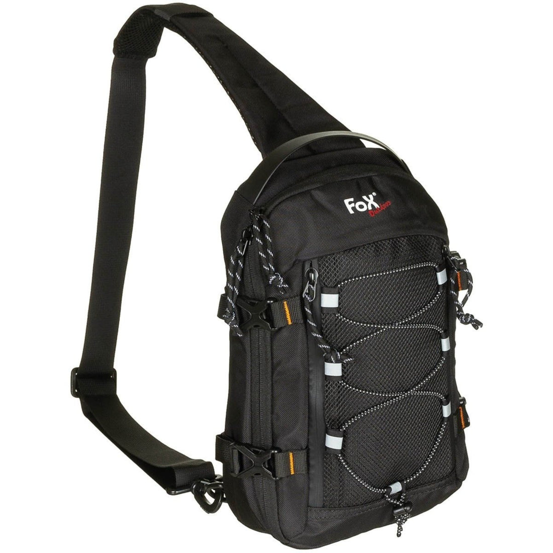 Fox Outdoor Compact Sling Axelväska 5L Vadderad rem Polyester Svart