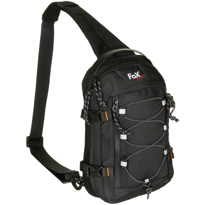 Fox Outdoor Compact Sling Axelväska 5L Vadderad rem Polyester Svart - GoMilitar