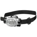 Fox Outdoor Pannlampa 8 Vit 2 Röda lysdioder Justerbar vinkel Stänksäker Svart