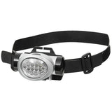 Fox Outdoor Pannlampa 8 Vit 2 Röda lysdioder Justerbar vinkel Stänksäker Svart