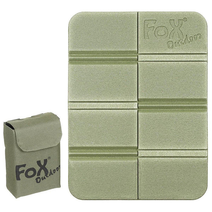 Fox Outdoor Thermal Seat Pad Anti-Slip Vikbar Molle-påse medföljer Olive - GoMilitar