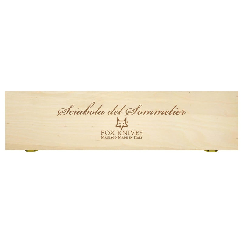 Foxknives Sommeliers Saber Champagne Sabrage Sword Wood Display Case