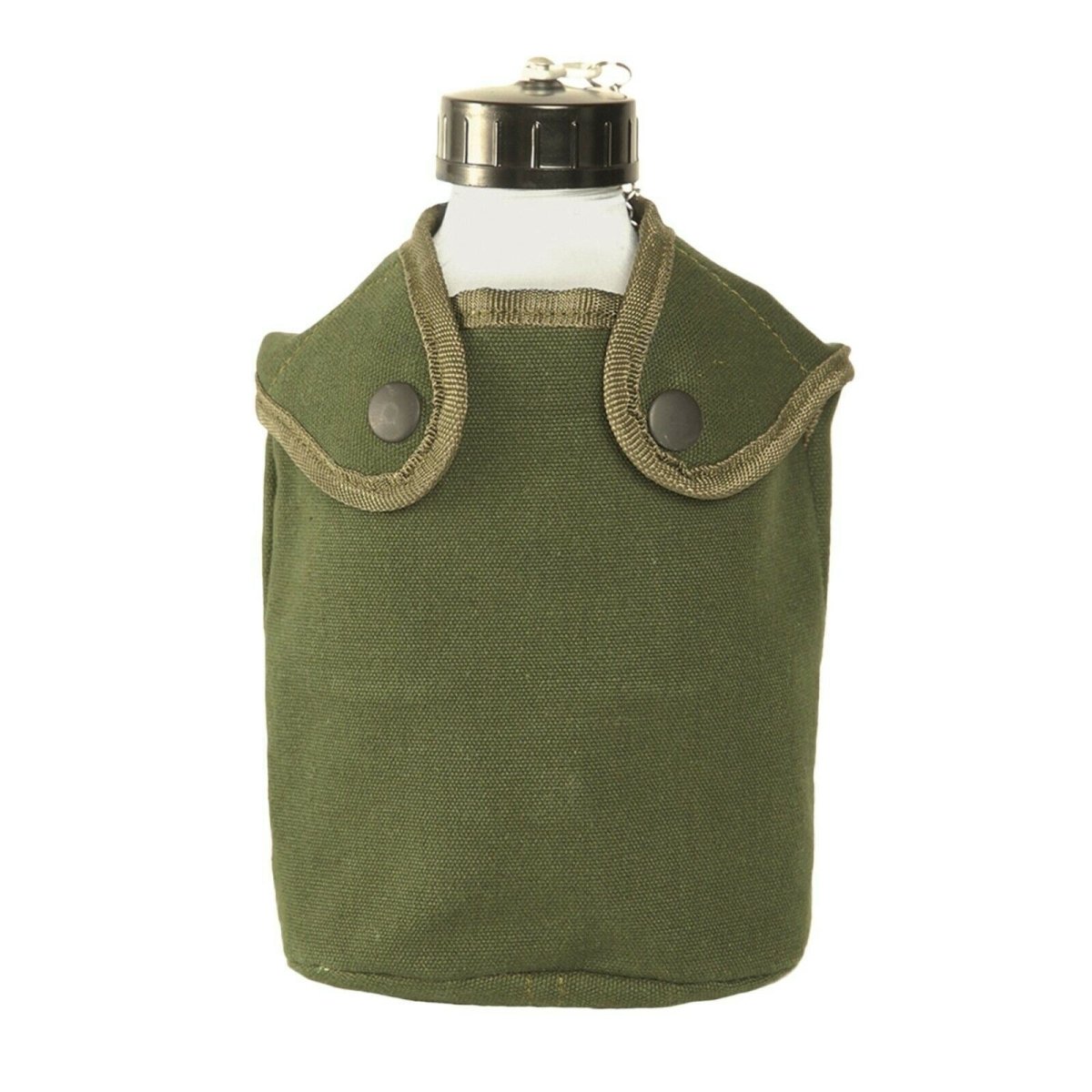 French Army Style Drinking Flask Water Bottle Military Canteen Pot W Pouch Od