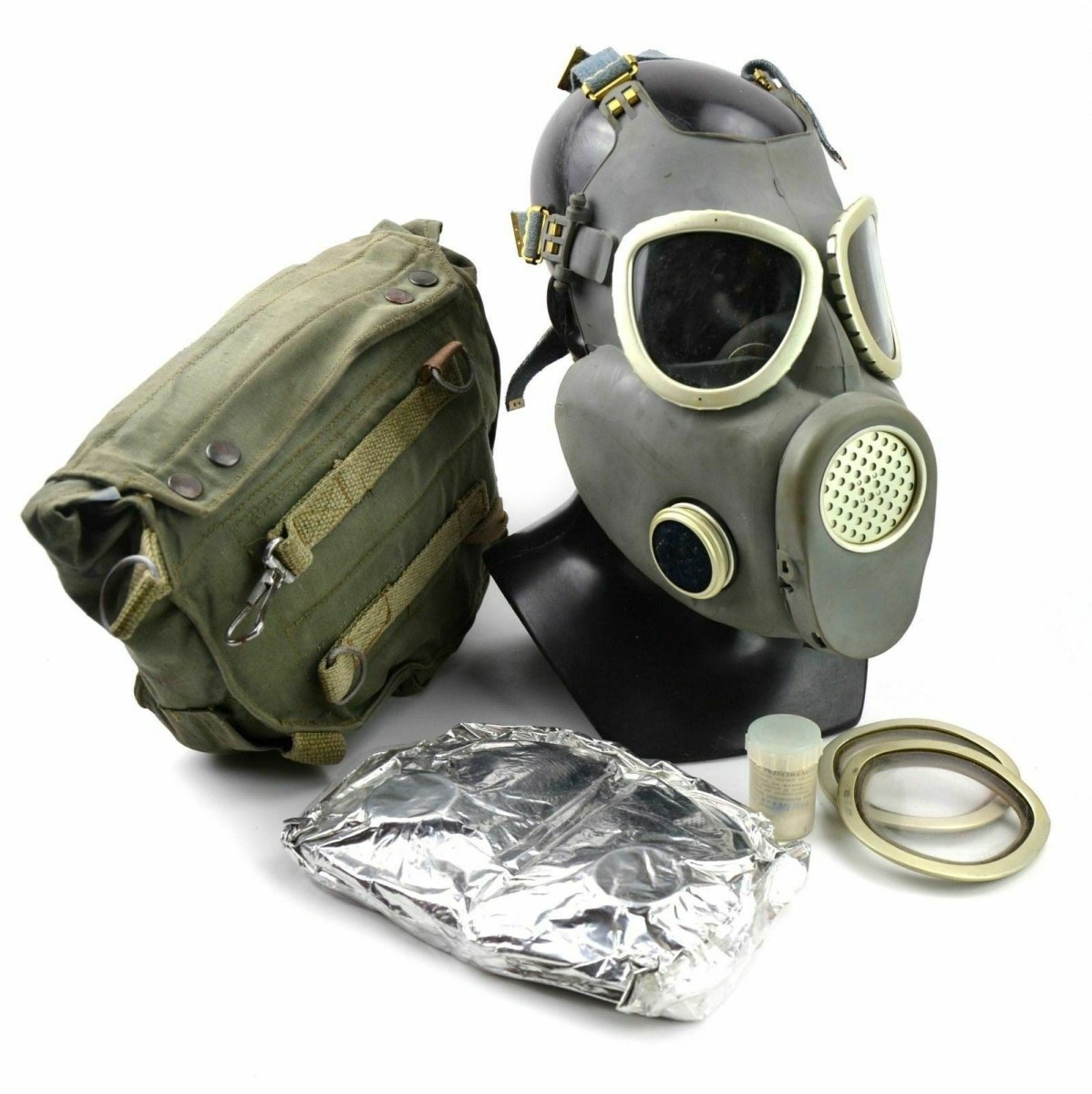 GAS MASK MP4 Filterkassett Byte av andningsskyddsfilter Ställ in nya